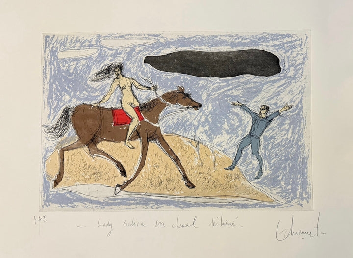 Alfredo Echazarreta - Lady Godiva à cheval déchaîné